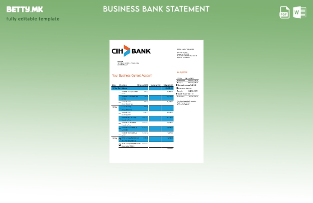 модерен стил Credit Immobilier Et Hotelier извод на сметка на претпријатието Шаб